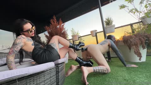 demoness luna – high heel fucking and ass worship on balcony-女神之家