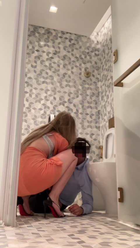 the_cruel_beauty_goddess_bella_flushing_loser_down_the_toilet-女神之家